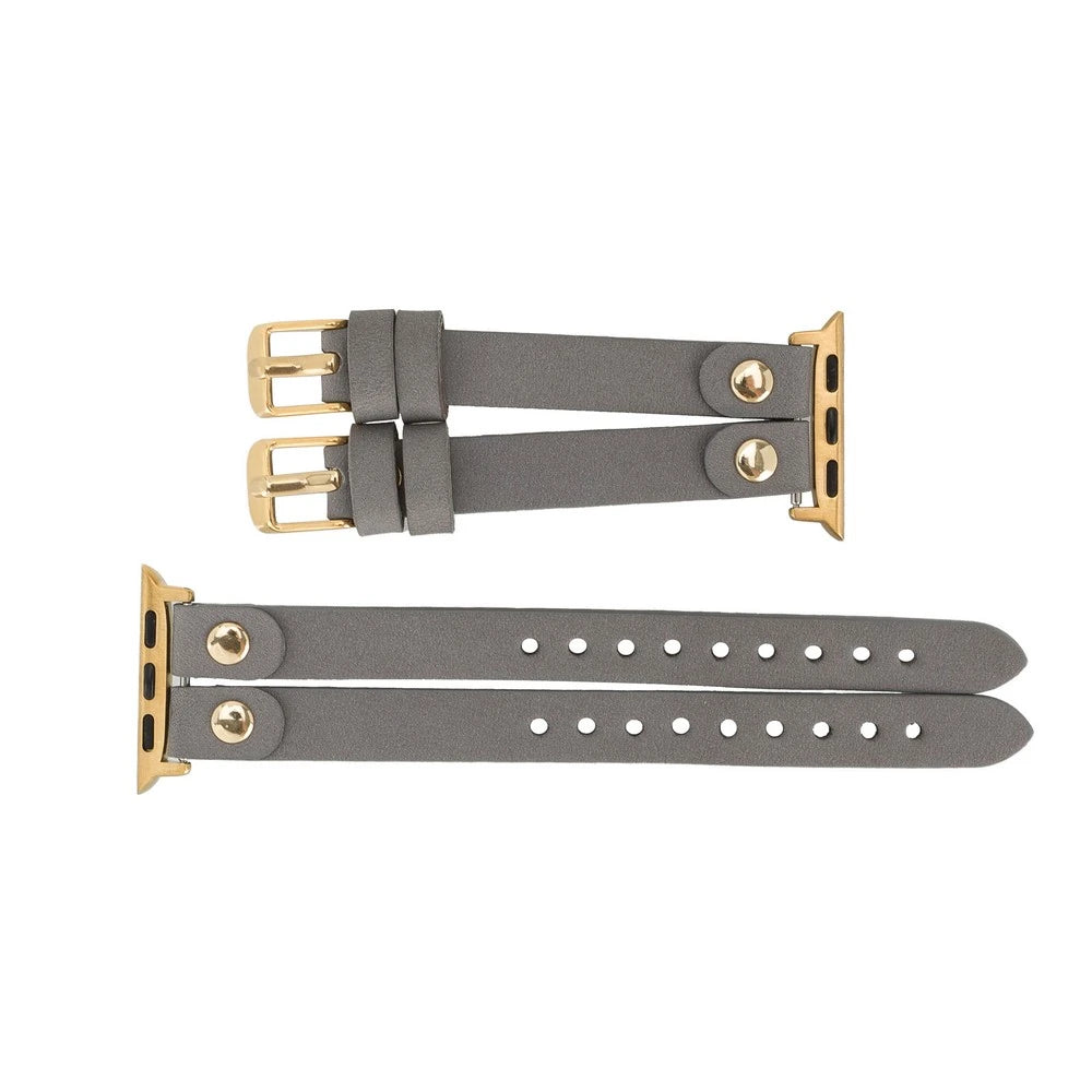 Apple Watch Uyumlu Deri Kordon Ely Double Tour GT RST9