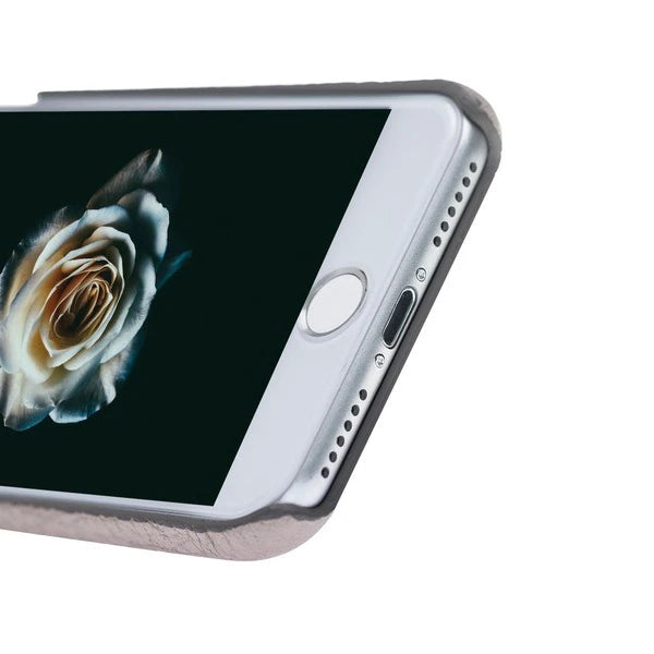 Apple iPhone 7-8 Plus Uyumlu Deri Arka Kapak MN-UJ ERC3 Bej
