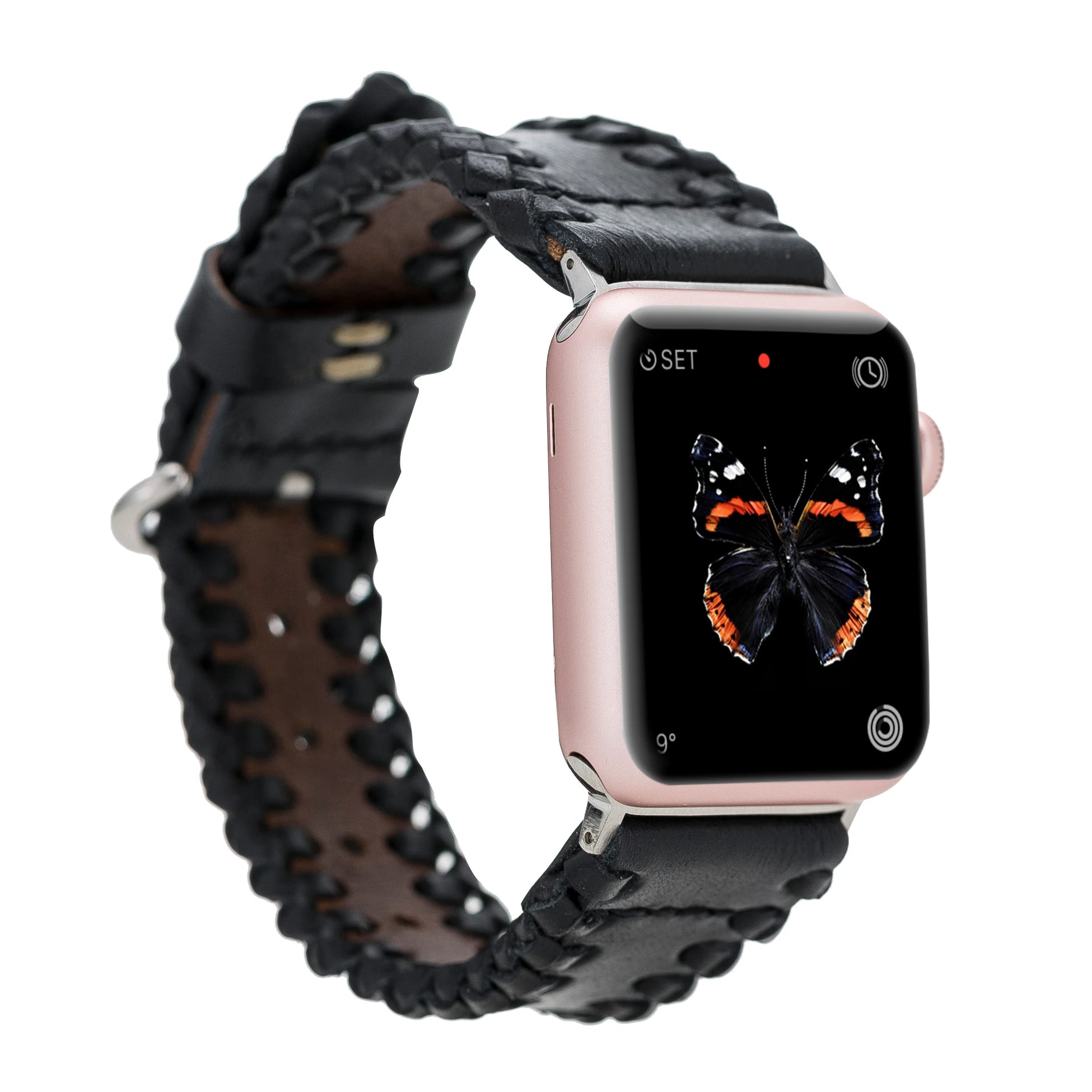 Apple Watch Uyumlu Deri Kordon 42-44-45mm SM43 RST1