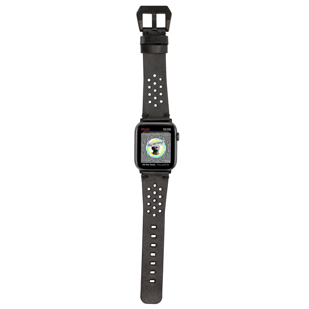 Apple Watch Uyumlu Deri Kordon Vigo 42-44-45mm RST1