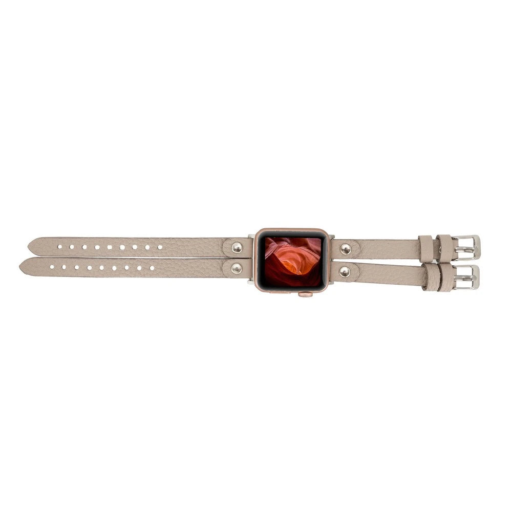 Apple Watch Uyumlu Deri Kordon Ely Double Tour ST ERC3