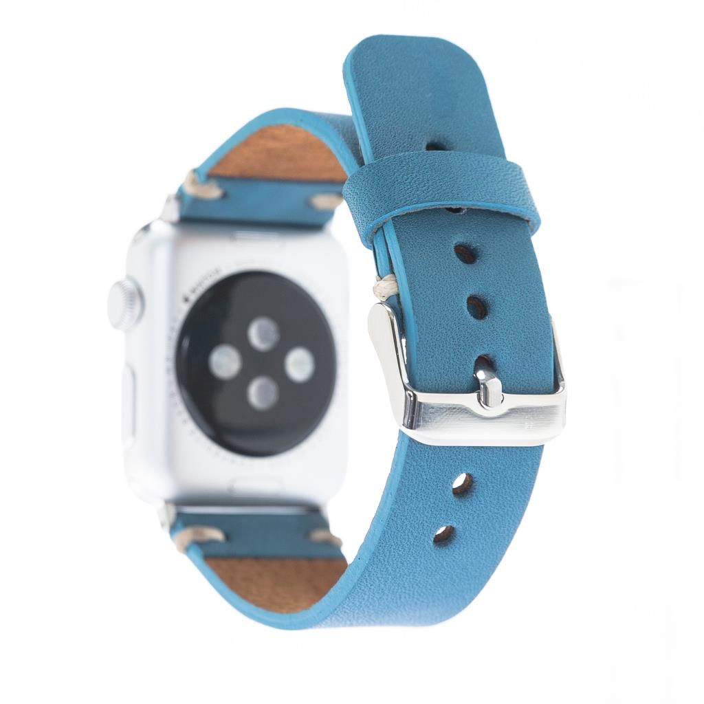 Apple Watch Uyumlu Deri Kordon 42-44-45mm BRN4 Welder
