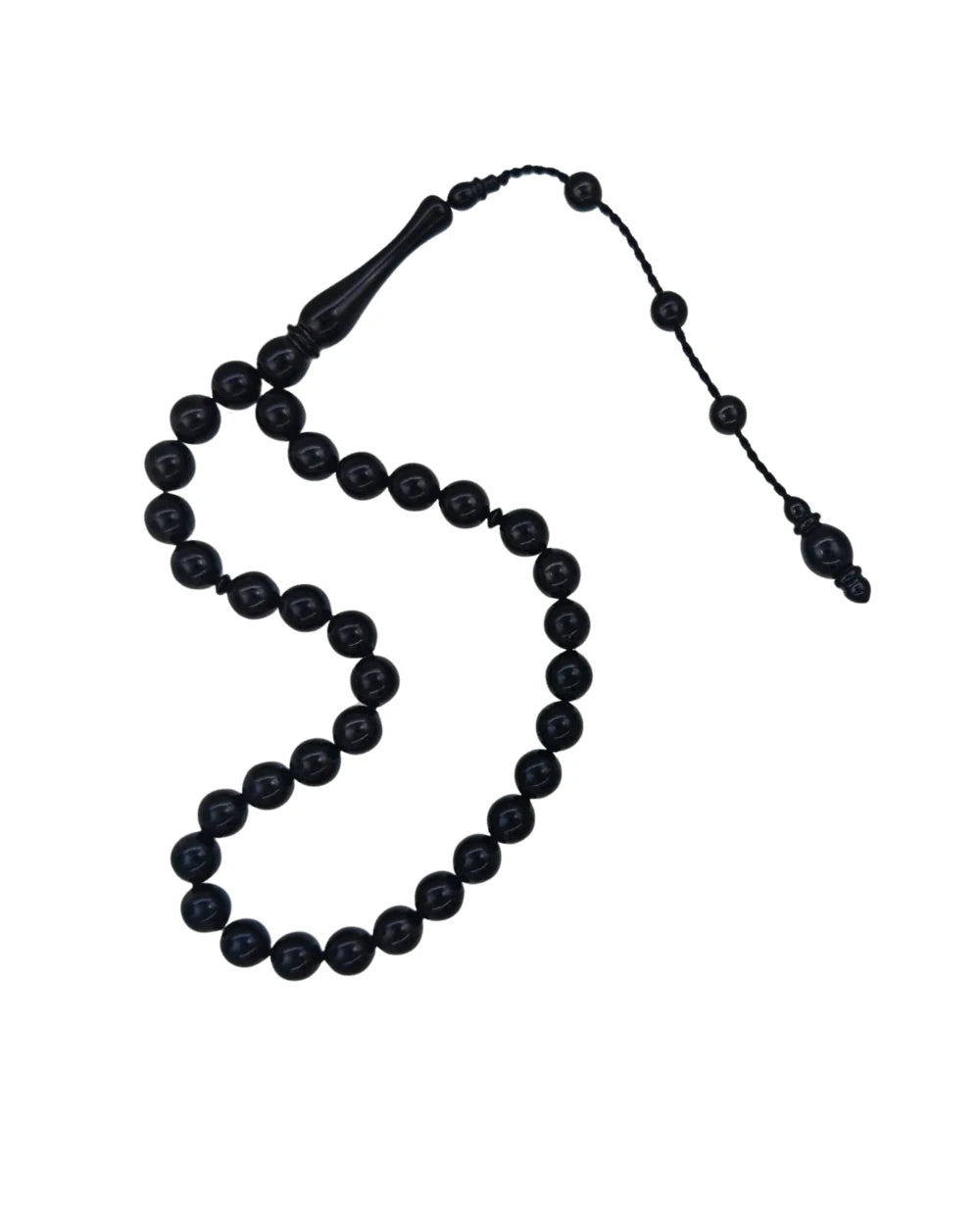 Sistemli Kumpaslı Hakiki Erzurum Oltu Stone Bilek Size Prayer Beads 7 mm
