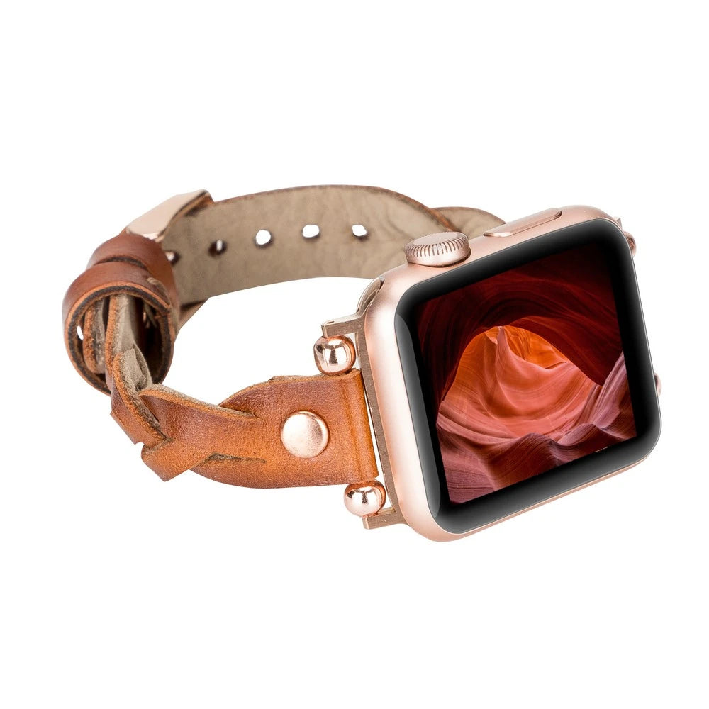 Apple Watch Uyumlu Deri Kordon Wanda 38-40-41mm RT RST2E