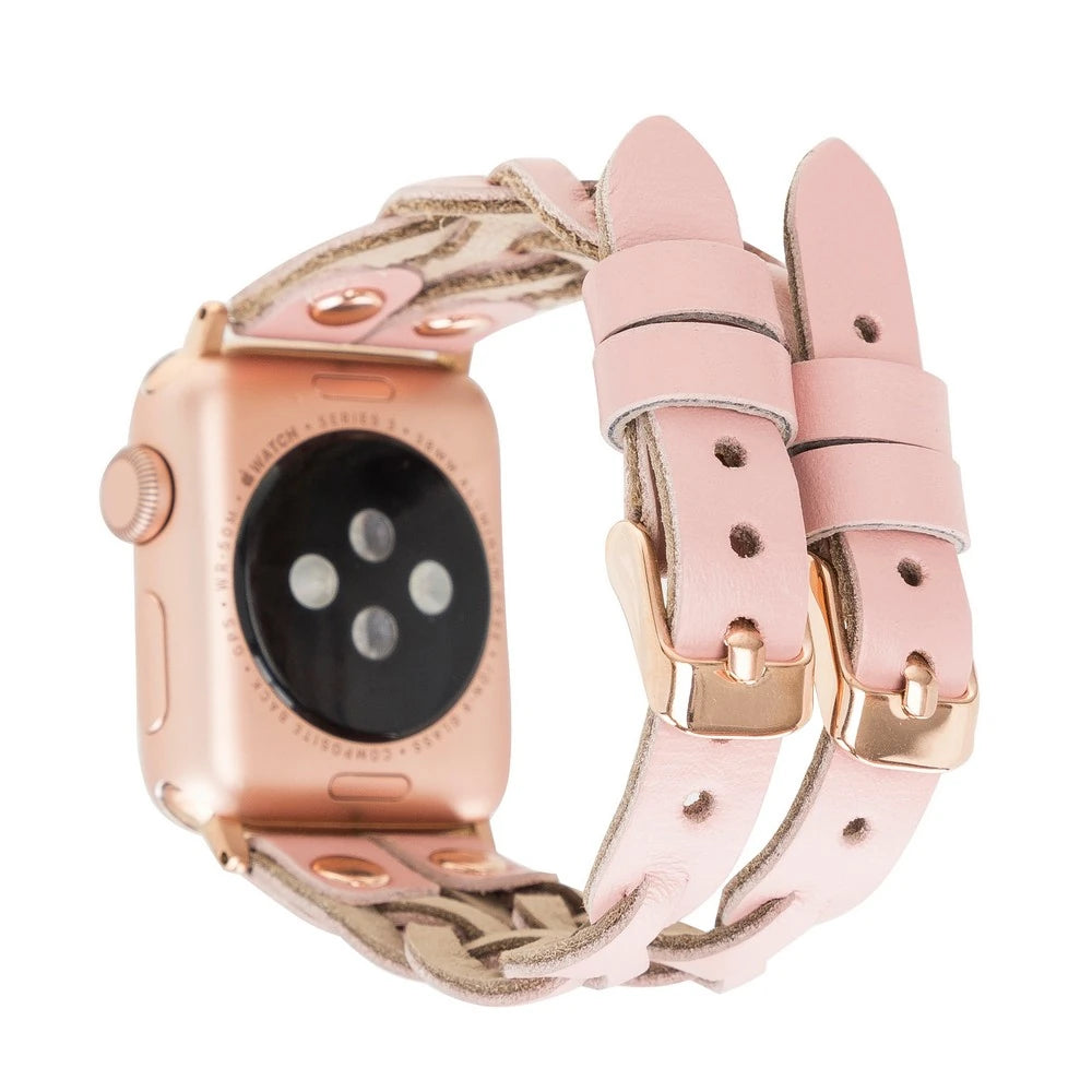 Apple Watch Uyumlu Deri Kordon York Double Tour NU2