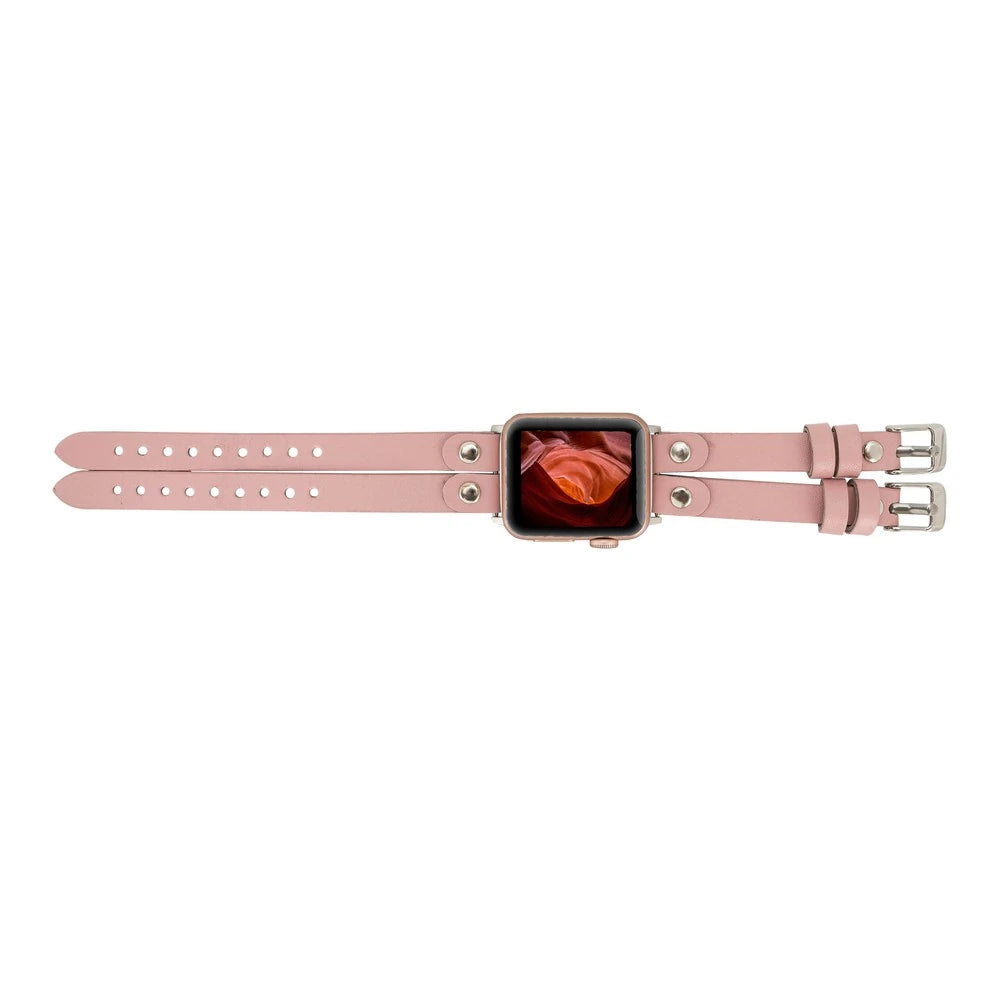 Apple Watch Uyumlu Deri Kordon Ely Double Tour ST NU2