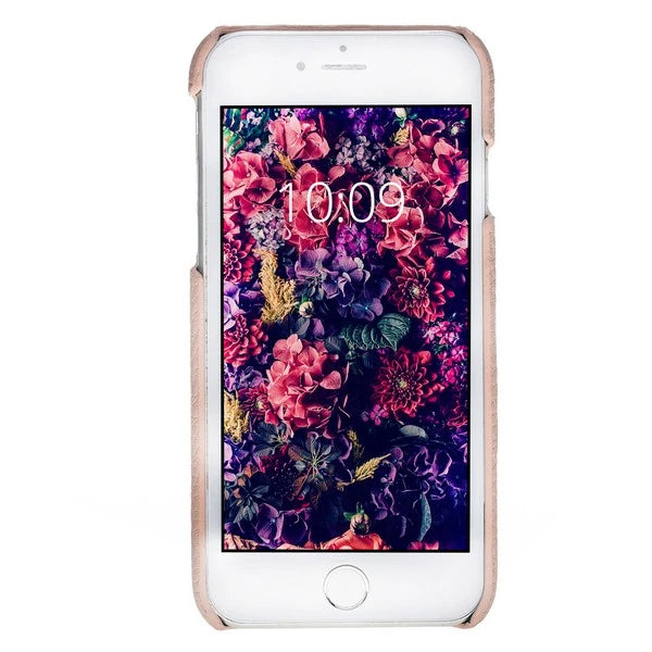 Apple iPhone 7-8 Plus Uyumlu Deri Arka Kapak MN-UJ ERC5 Pembe