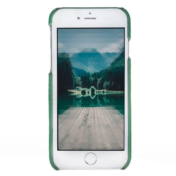 Apple iPhone 7-8 Plus Uyumlu Deri Arka Kapak MN-UJ ERC1 Siyah