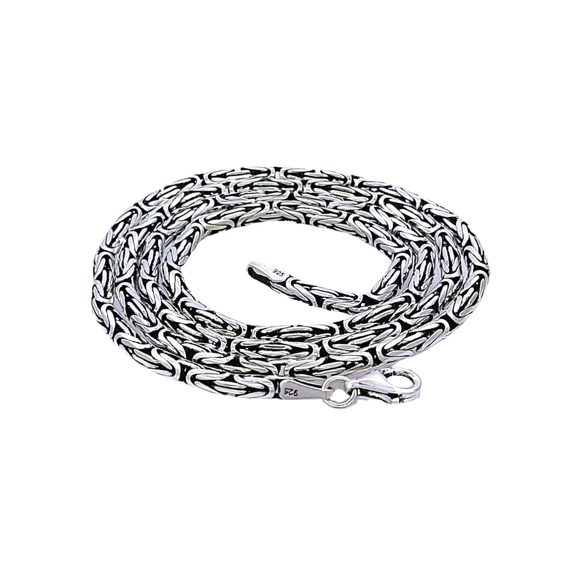925 Ayar Gümüş Kral Zincir Kolye 3 mm 55 cm
