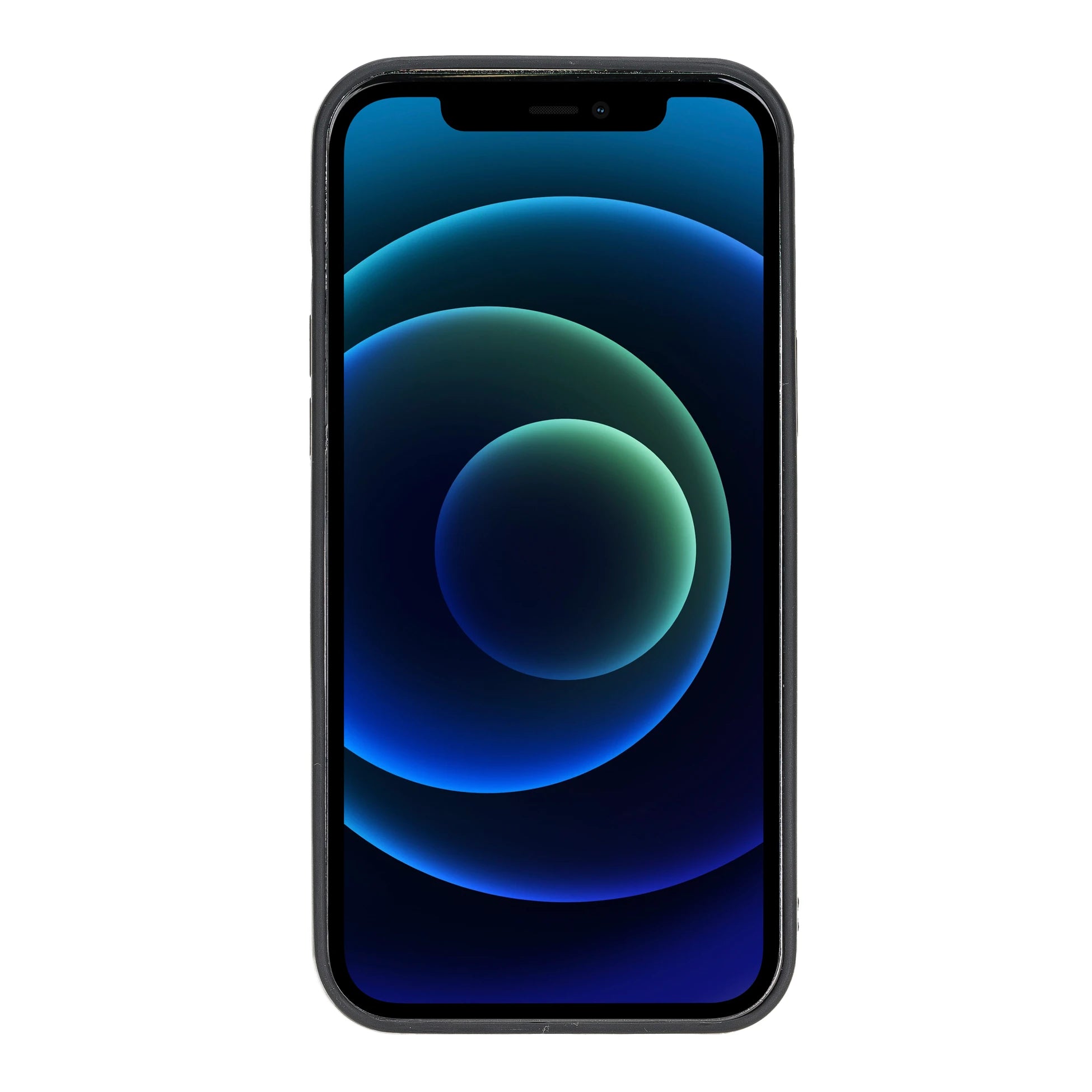Apple iPhone 12 Uyumlu Deri Arka Kapak RST2EF Taba