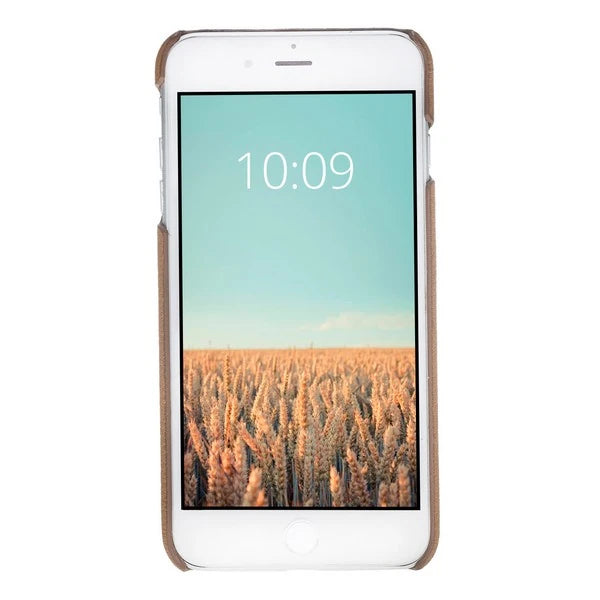 Apple iPhone 7-8 Plus Uyumlu Deri Arka Kapak MN-UJ ERC7 Taba