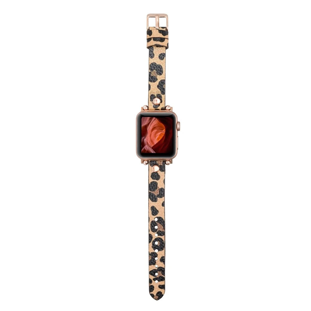 Apple Watch Uyumlu Deri Kordon 38-40-41mm RT LEO2N