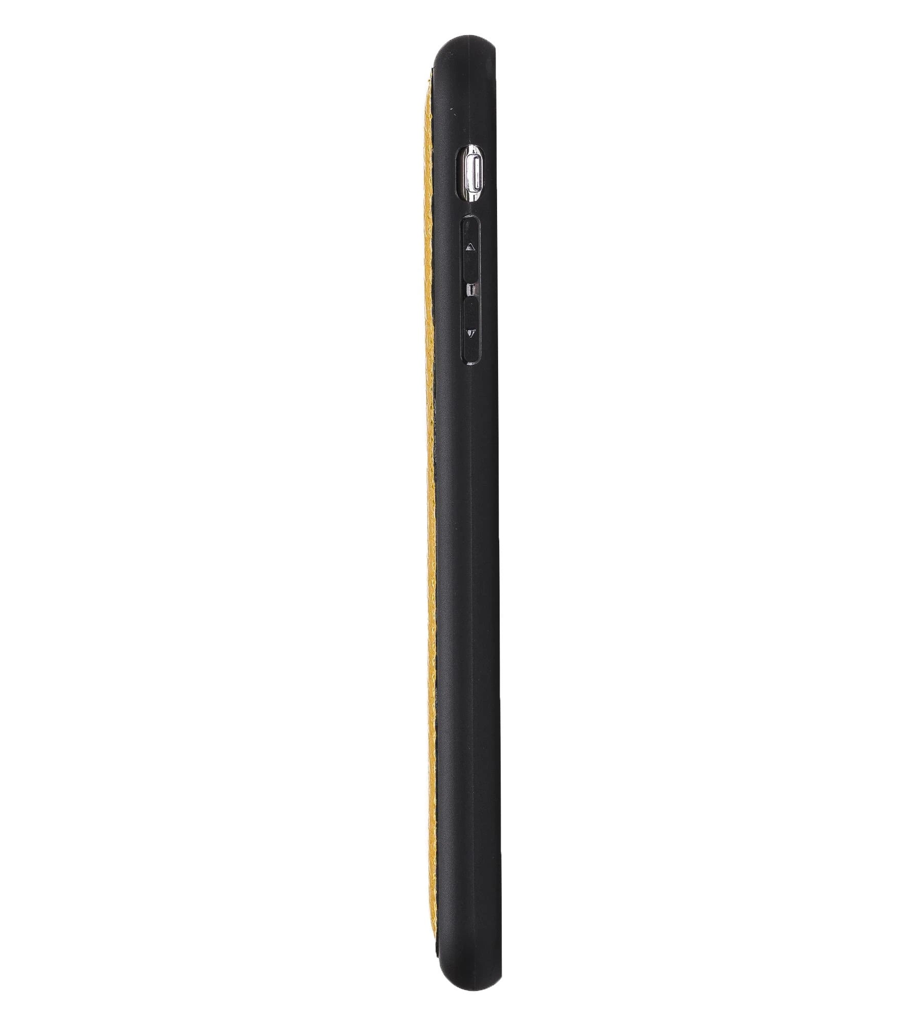 Apple iPhone XR Uyumlu Deri Arka Kapak Sarı