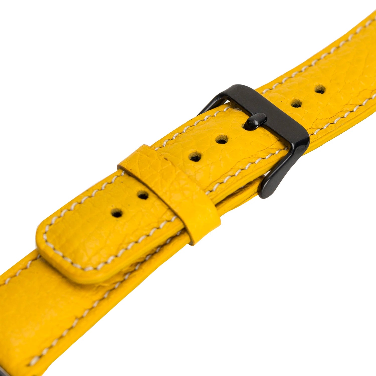 Apple Watch Uyumlu Deri Kordon 42-44-45mm FL12 Sarı