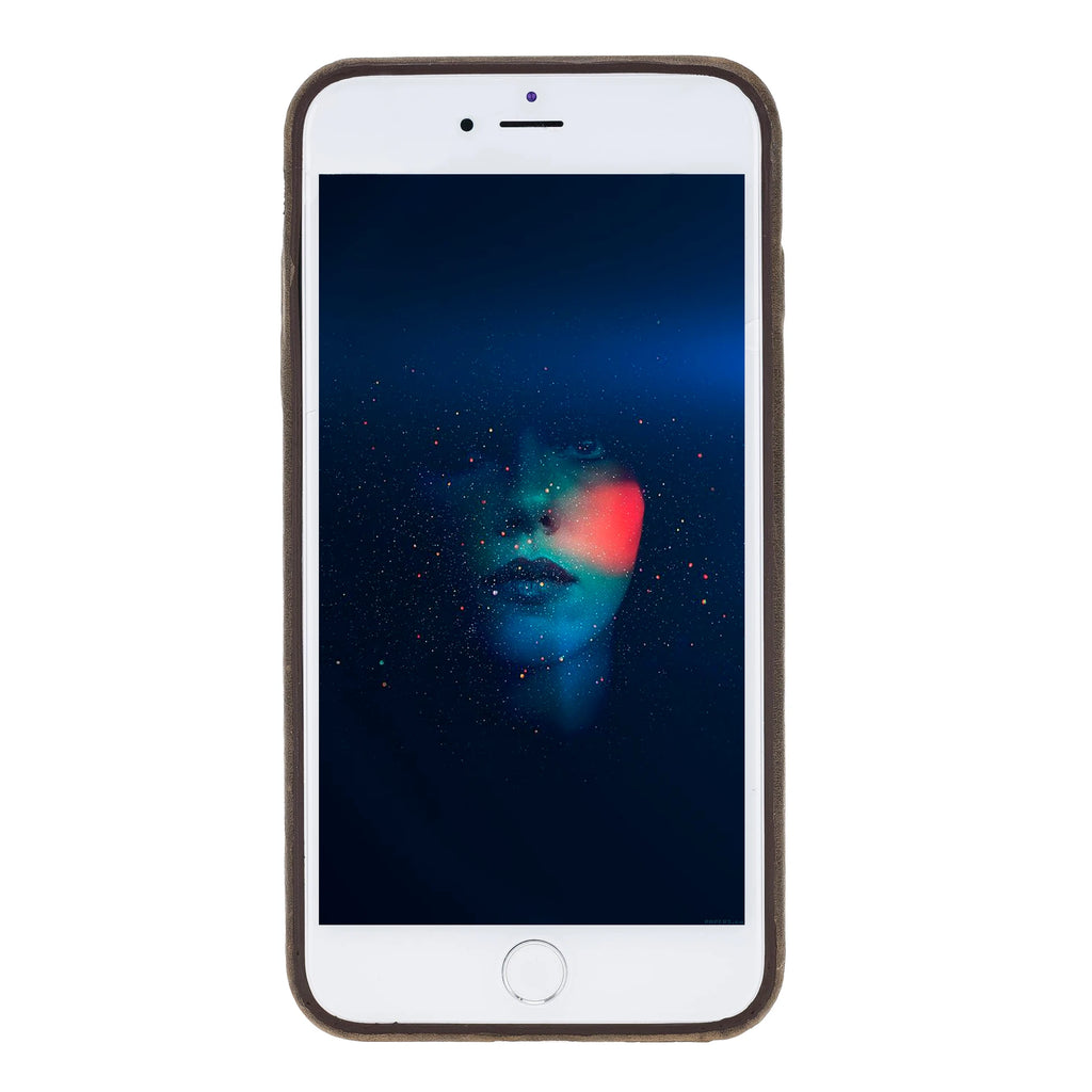 Apple iPhone 7-8 Plus Uyumlu Deri Arka Kapak FXCP UC-CC RO6