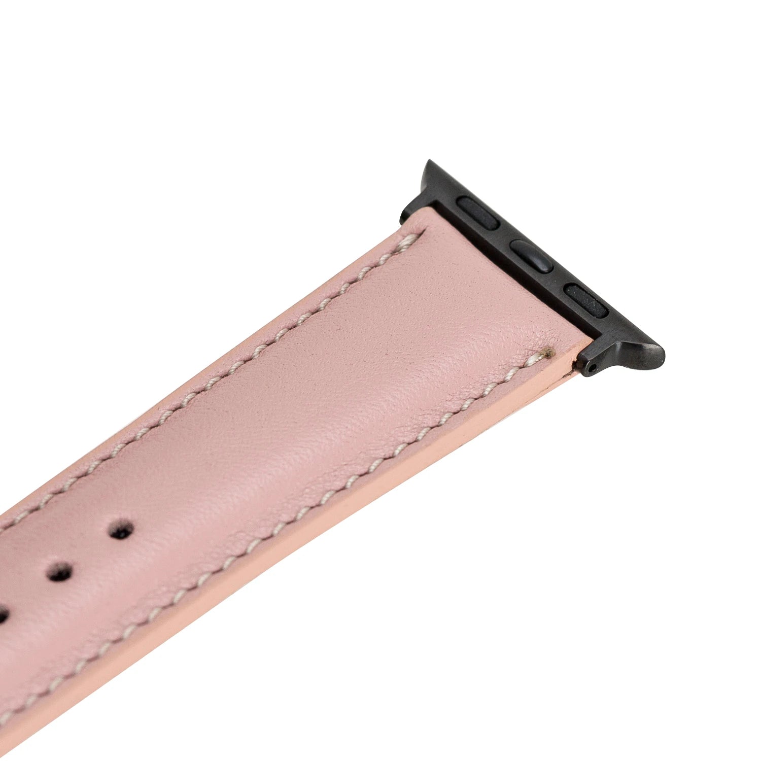 Apple Watch Uyumlu Deri Kordon 42-44-45mm NU2-SM3 Siyah