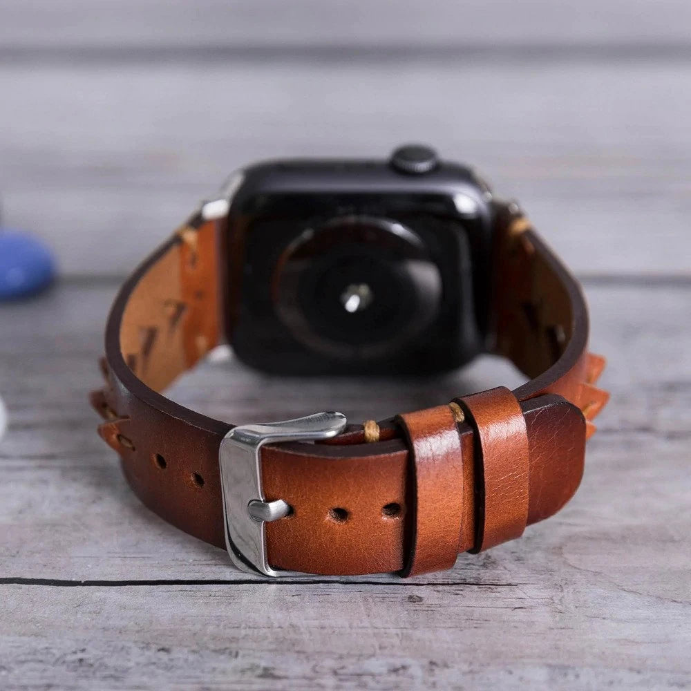 Apple Watch Uyumlu Deri Kordon 42-44-45mm RST2EF Boras