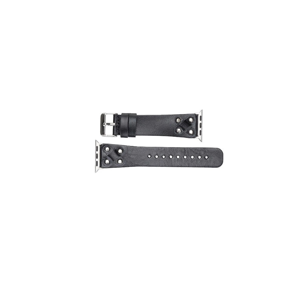 Apple Watch Uyumlu Deri Kordon Cross 42-44-45mm ST RST1
