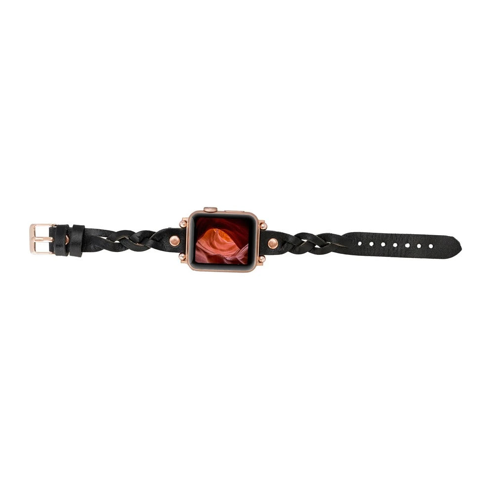 Apple Watch Uyumlu Deri Kordon Wanda 38-40-41mm RT RST1