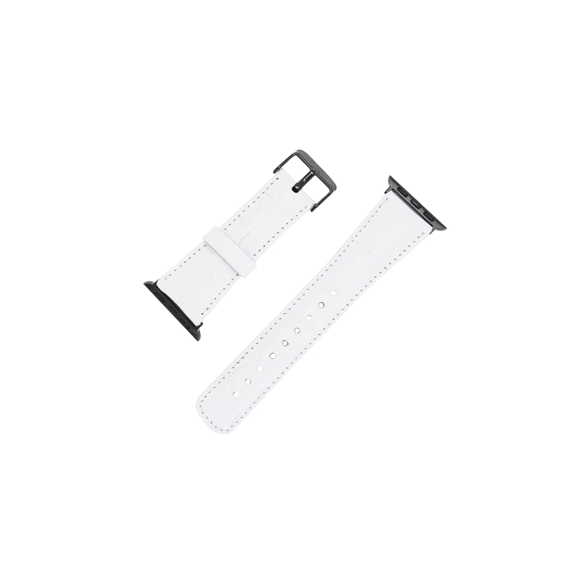 Apple Watch Uyumlu Deri Kordon 42-44-45mm F3 Beyaz