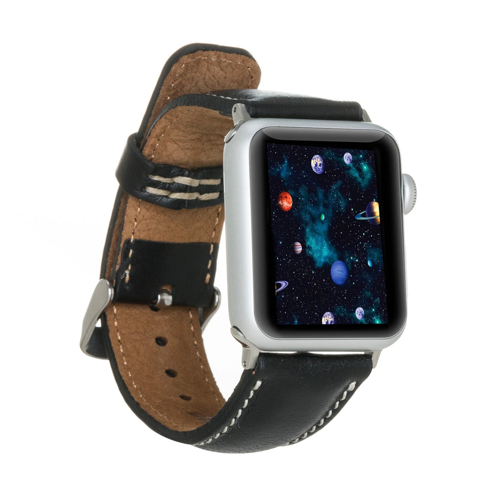 Apple Watch Uyumlu Deri Kordon 38-40-41mm SM3 RST1