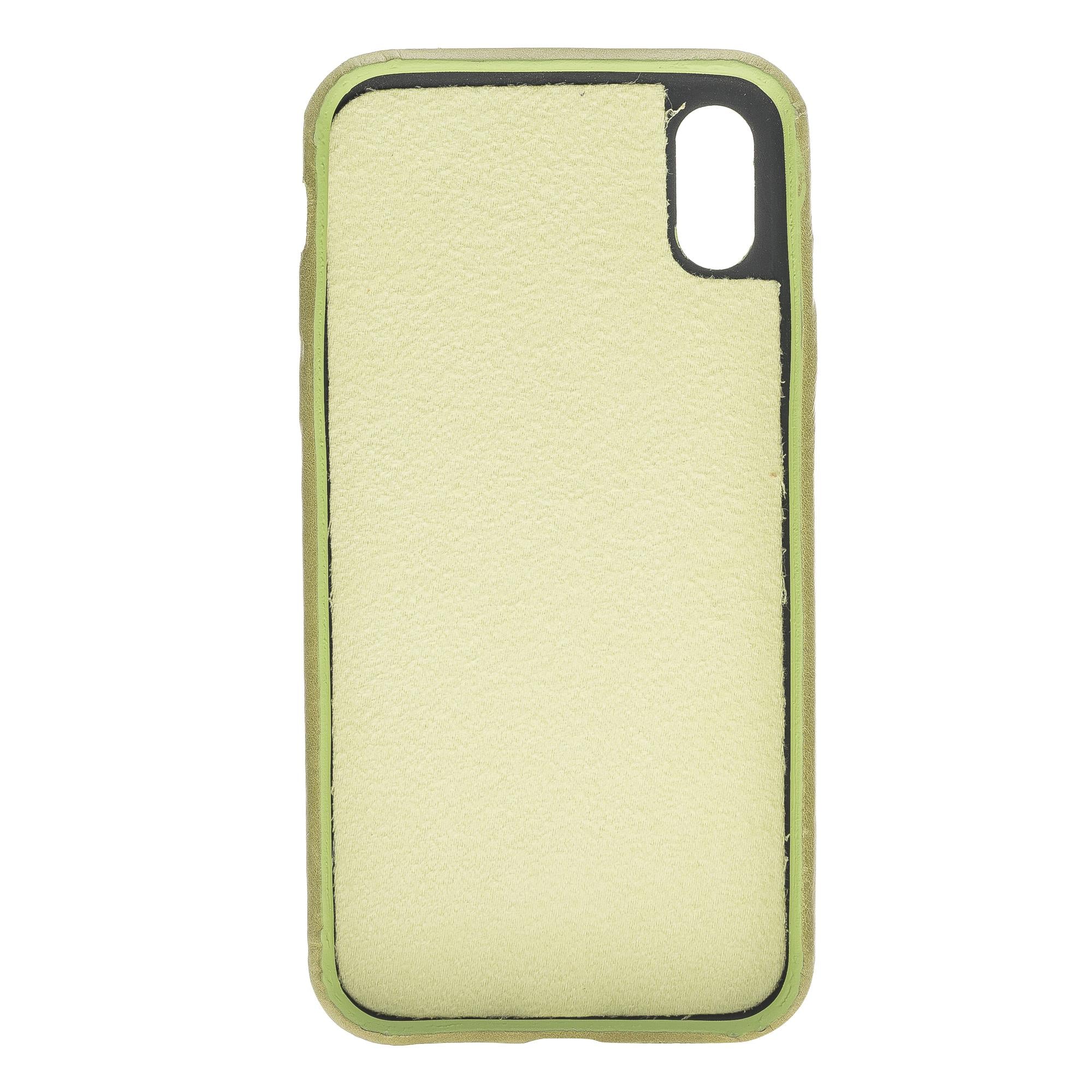 Apple iPhone X-XS Uyumlu Deri Arka Kapak FXCP UCCC CZ09