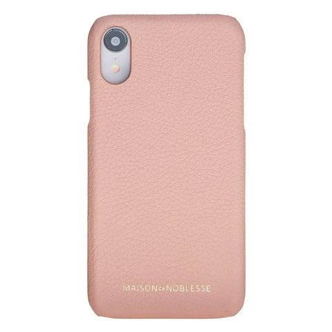 Apple iPhone XR Uyumlu Deri Arka Kapak MN-UJ ERC5 Pembe