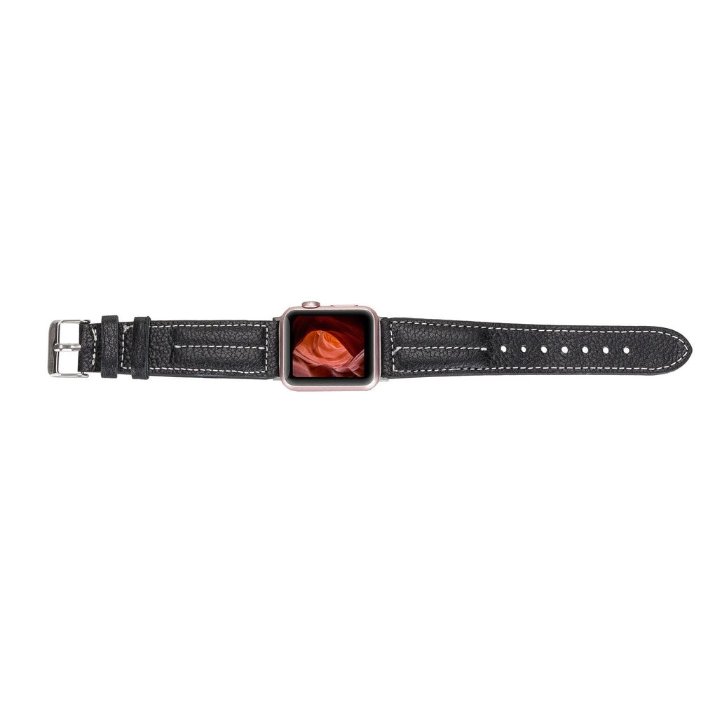 Apple Watch Uyumlu Deri Kordon 42-44-45mm NM3 AS5