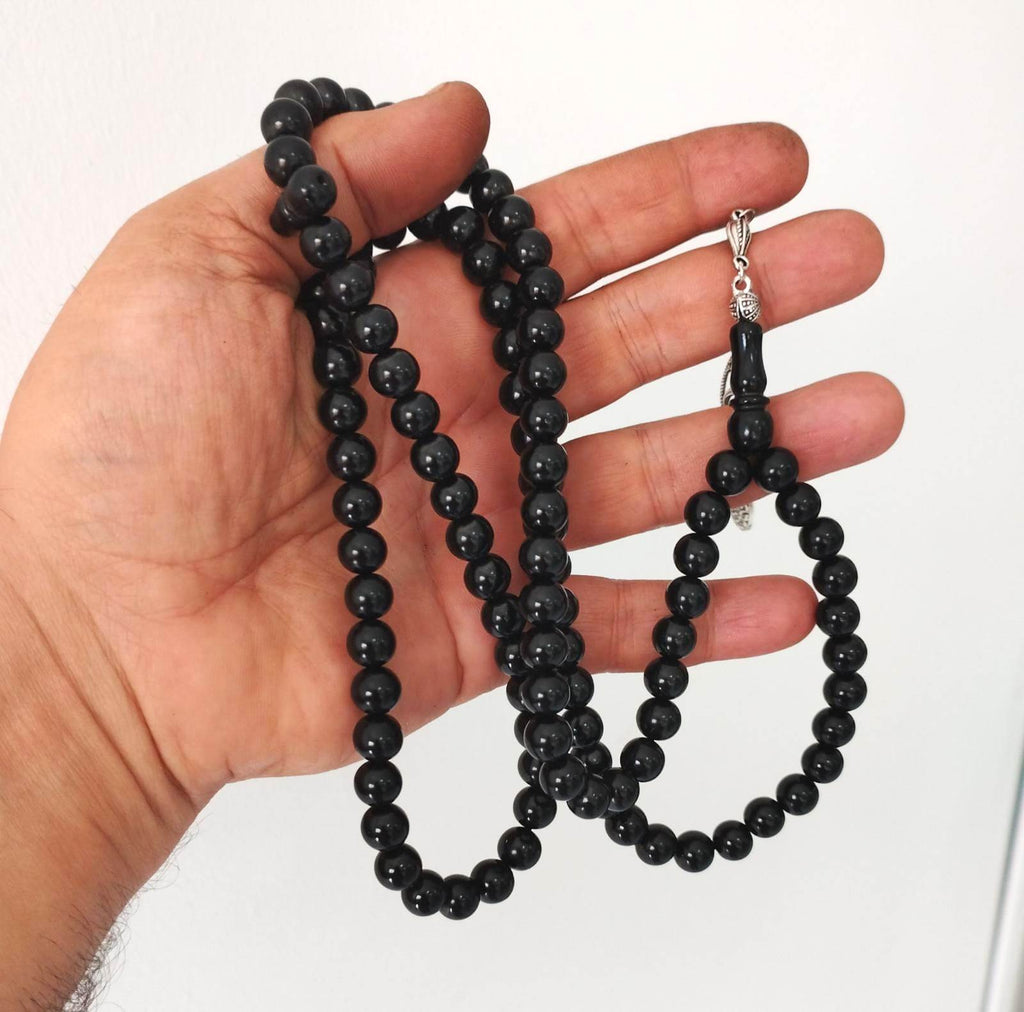 99'luk Gürcistan Oltu Taşı Tesbih 9 mm