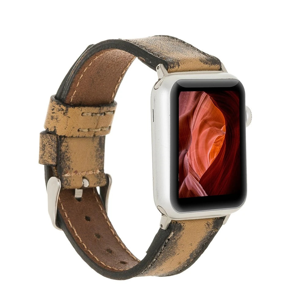 Apple Watch Uyumlu Deri Kordon 38-40-41mm V12SEF