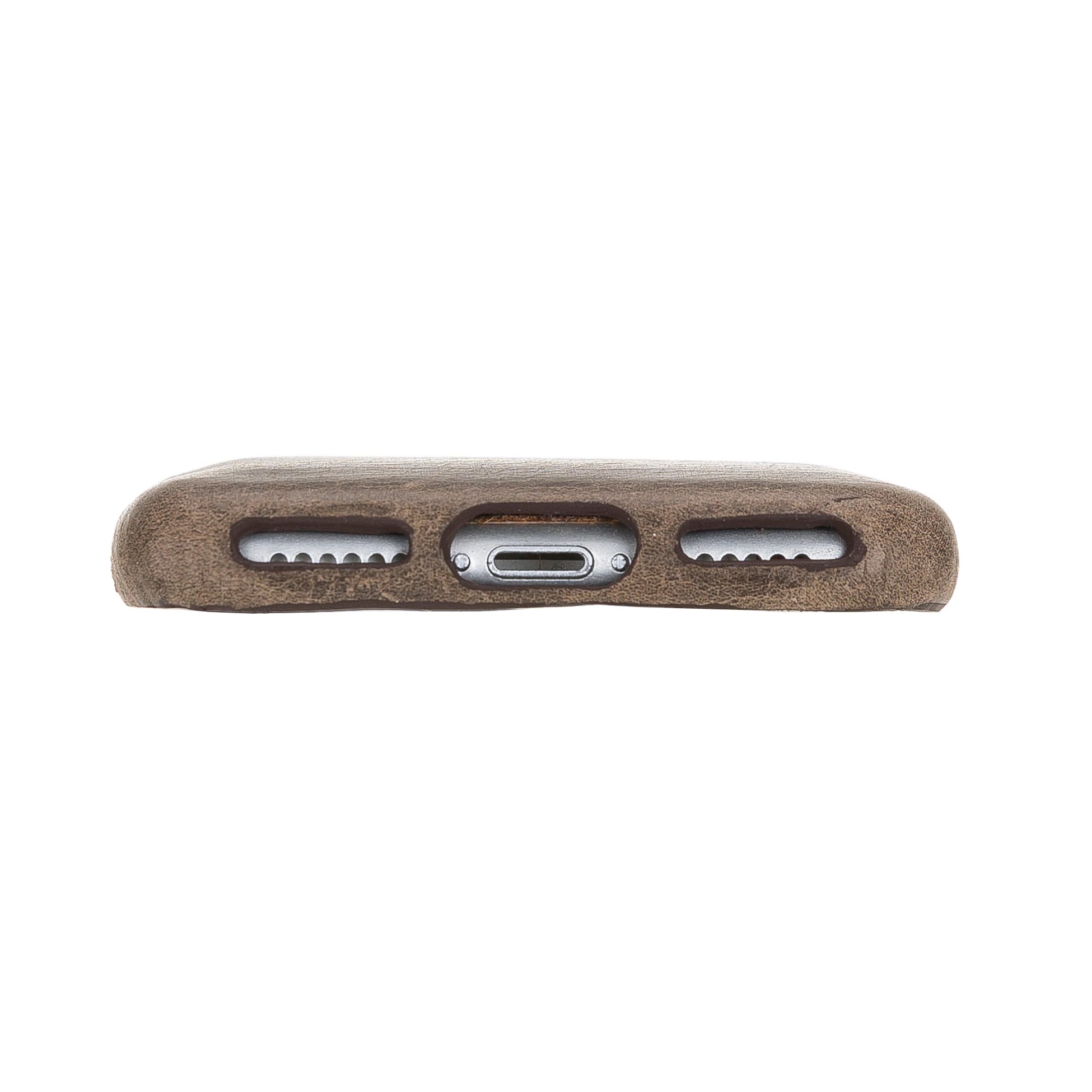 Apple iPhone 7-8-SE Uyumlu Deri Arka Kapak FXCP UC-CC RO6