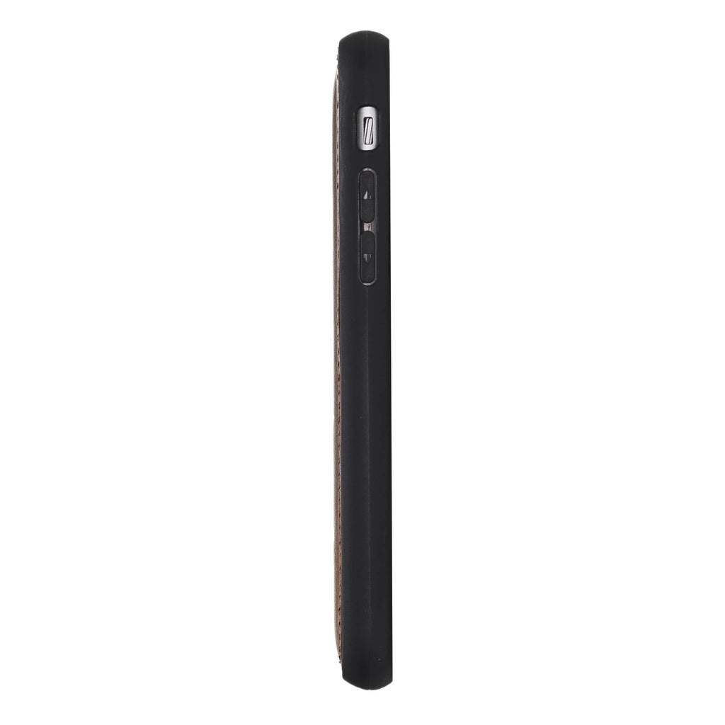 Apple iPhone 7-8-SE Uyumlu Deri Arka Kapak Mavi