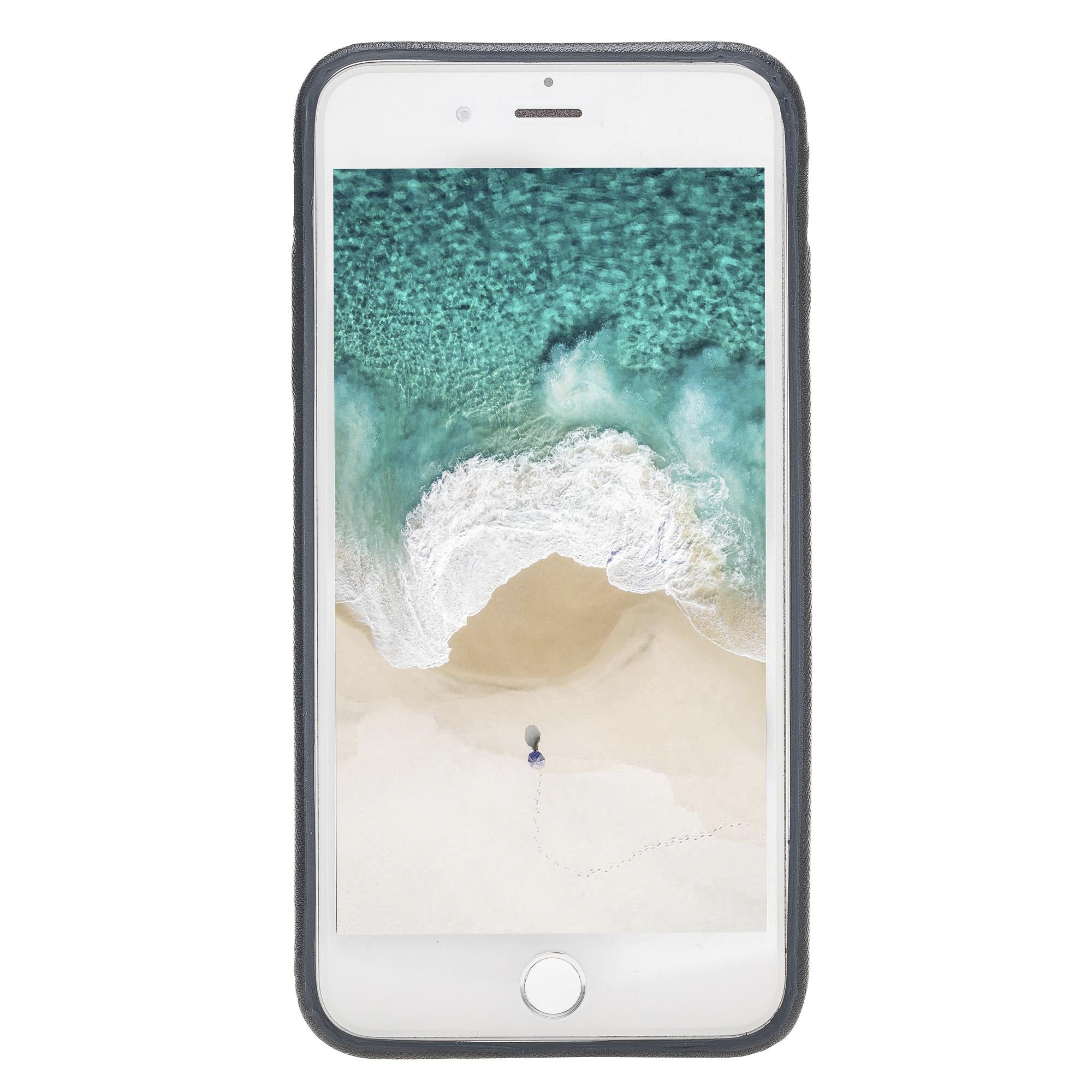 Apple iPhone 7-8 Plus Uyumlu Deri Arka Kapak FXCP UCCC SNB