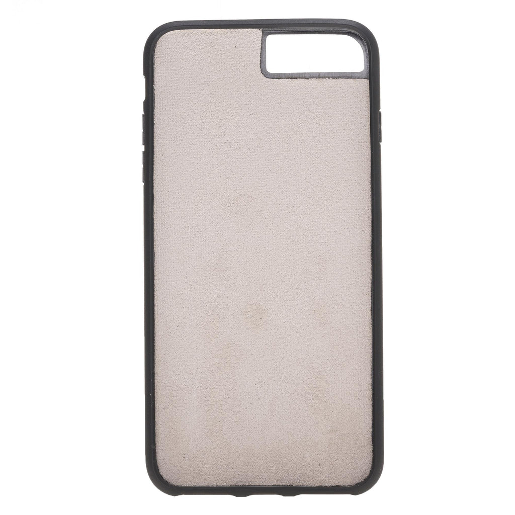 Apple iPhone 7-8 Plus Uyumlu Deri Arka Kapak Pembe