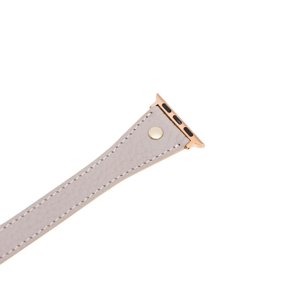 Apple Watch Uyumlu Deri Kordon 38-40-41mm Slim DTGT ERC3