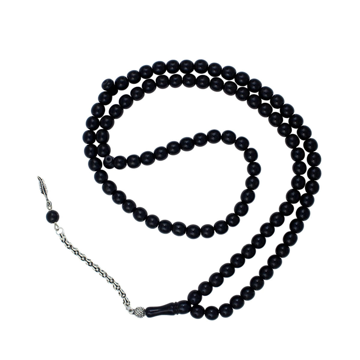 99 luk Oltu 925 K Silver Tasselled Namaz Dua Zikir Prayer Beads