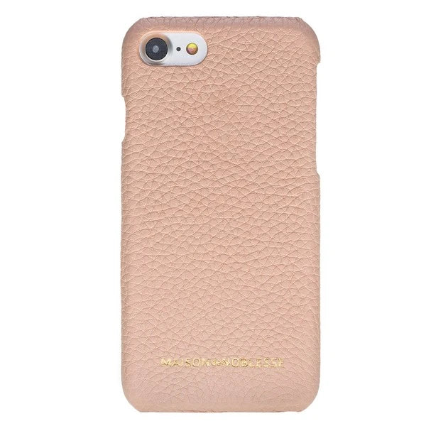 Apple iPhone 7-8-SE Uyumlu Deri Arka Kapak MN-UJ ERC5 Pembe