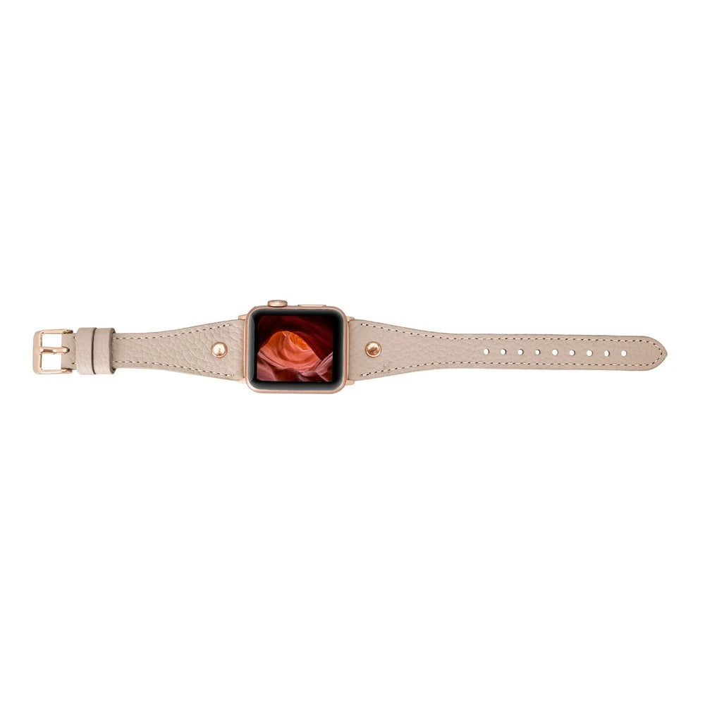 Apple Watch Uyumlu Deri Kordon 42-44-45mm Slim RT ERC3