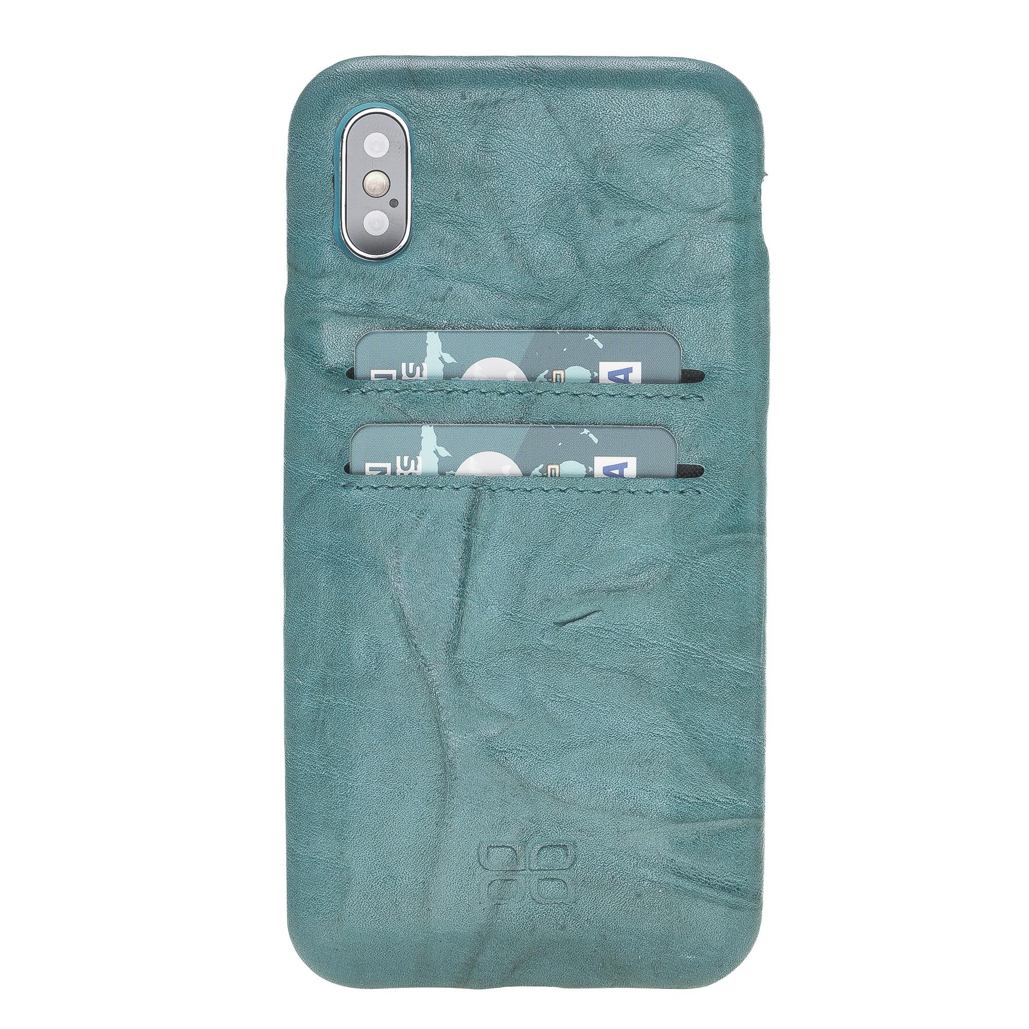 Apple iPhone X-XS Uyumlu Deri Arka Kapak FXCP UCCC B14