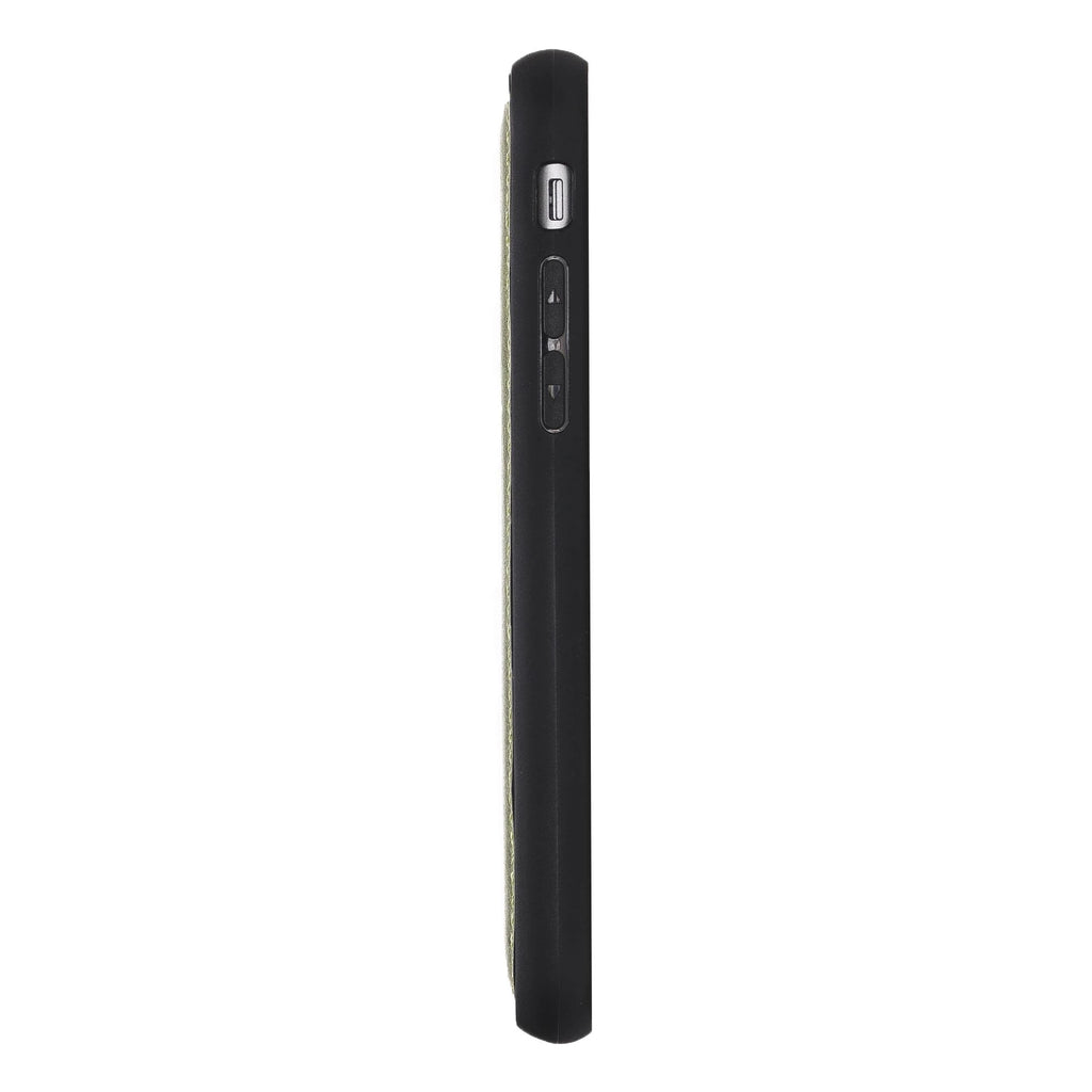 Apple iPhone 7-8-SE Uyumlu Deri Arka Kapak Yeşil