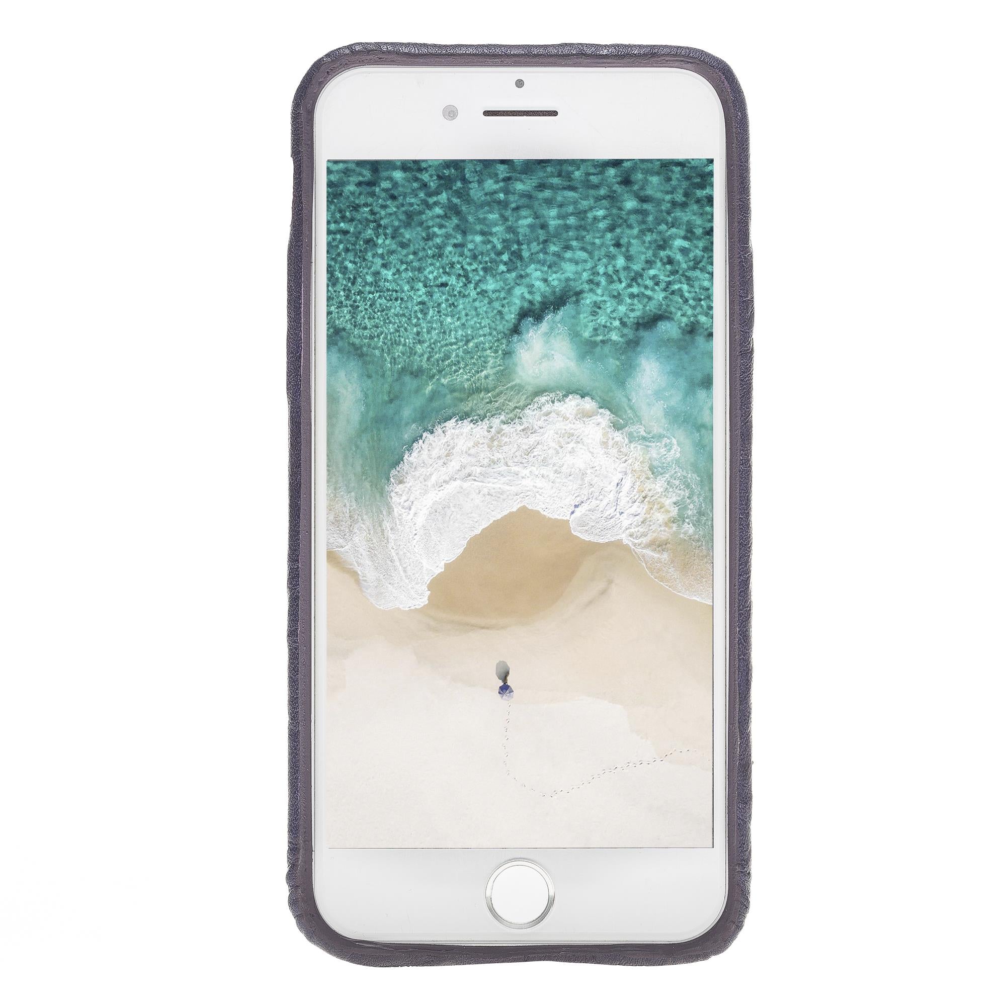 Apple iPhone 7-8-SE Uyumlu Deri Arka Kapak FXCP UCCC B13