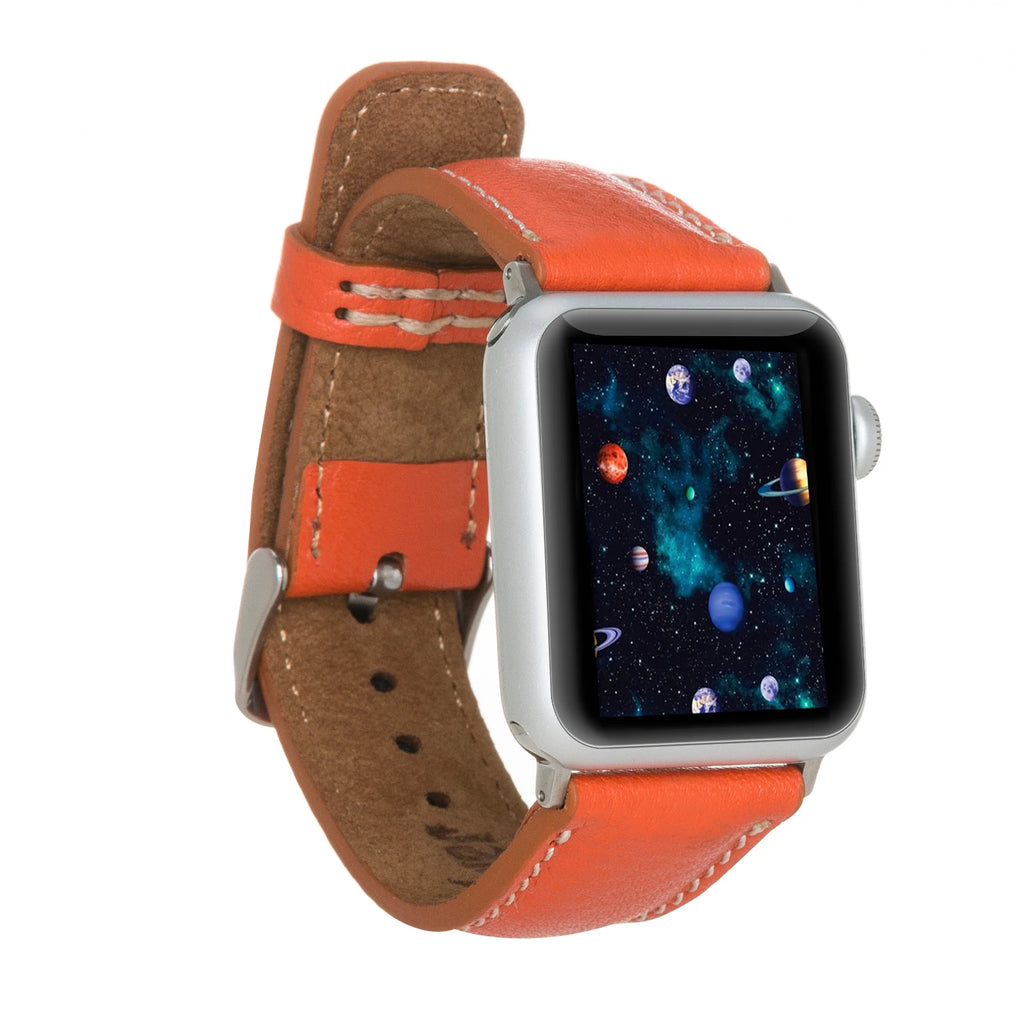 Apple Watch Uyumlu Deri Kordon 42-44-45mm SM3 SC FL08
