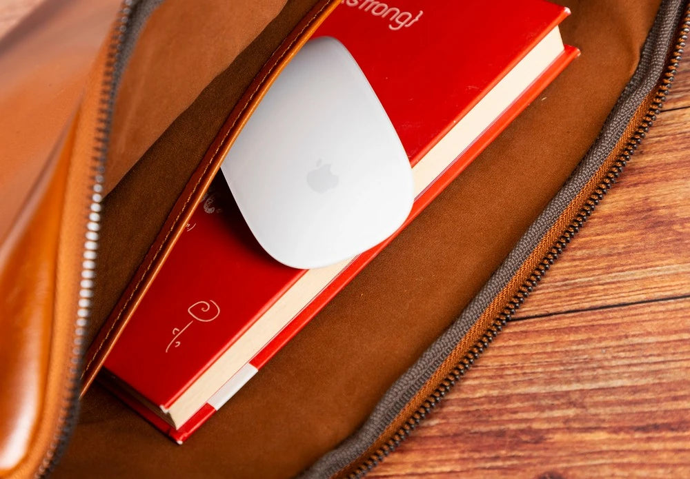 Awe 14 inç MacBook Ve Pc Uyumlu Deri Kılıf RST2EF Taba