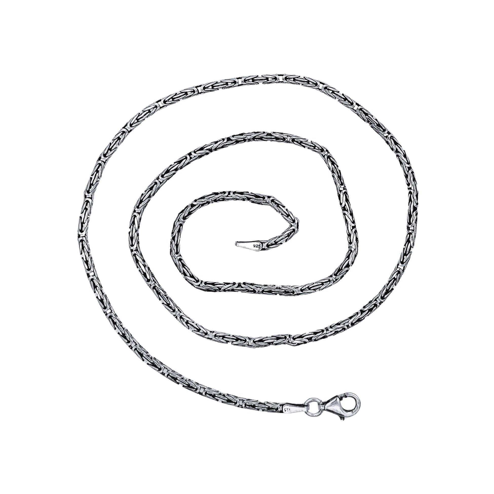 925 Ayar Gümüş Kral Zincir Kolye 2,5 mm 65 cm