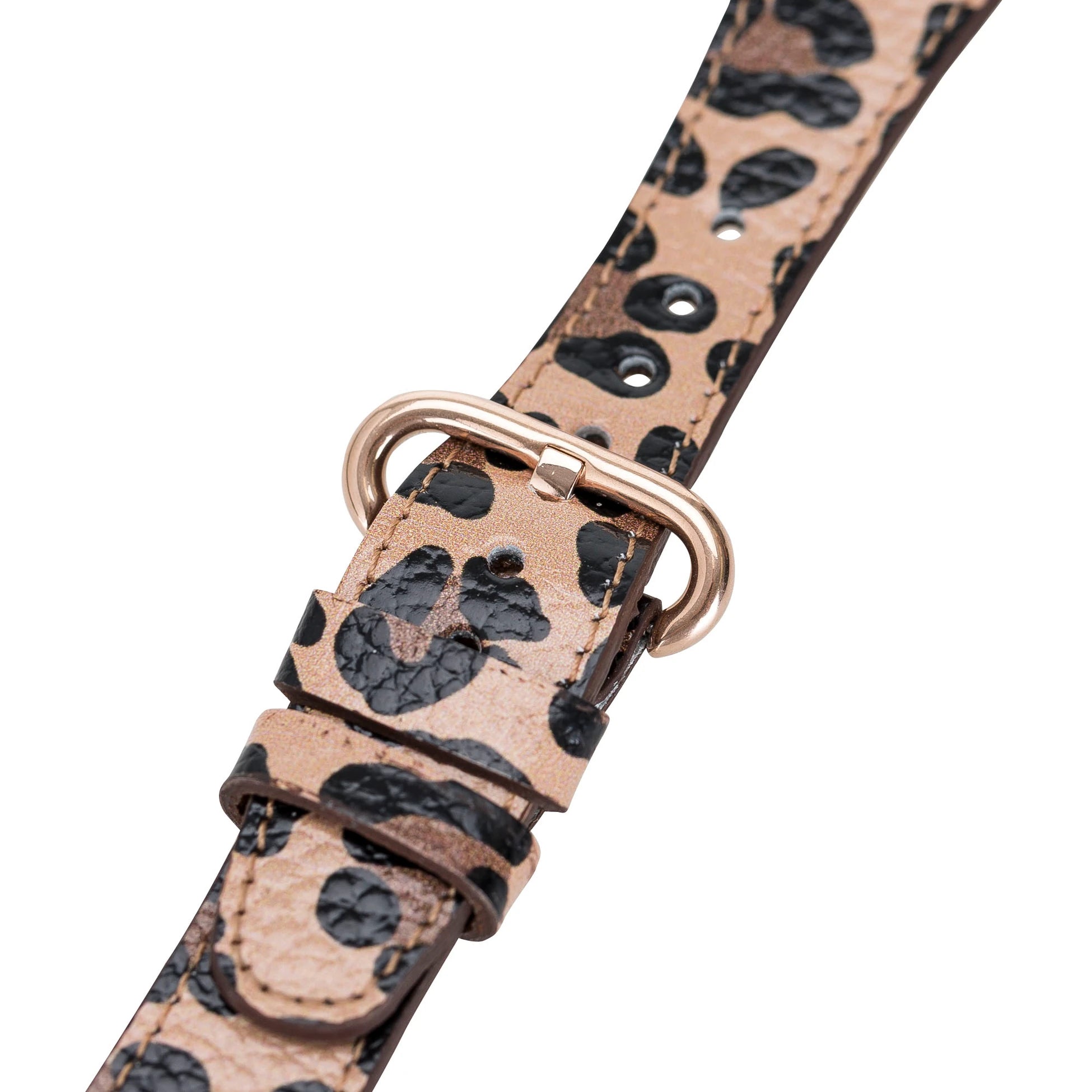 Apple Watch Uyumlu Deri Kordon 38-40-41mm Roma Leopar