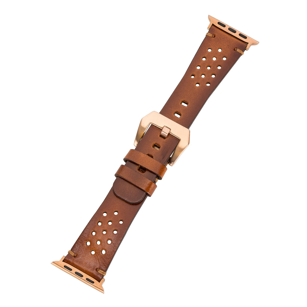 Apple Watch Uyumlu Deri Kordon Vigo 42-44-45mm RST2EF