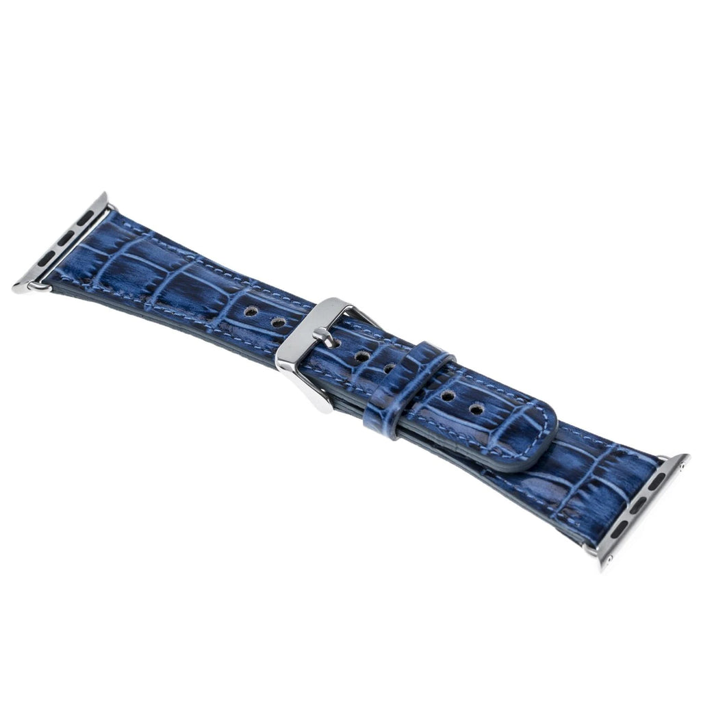 Apple Watch Uyumlu Deri Kordon 42-44-45mm Croco YK07