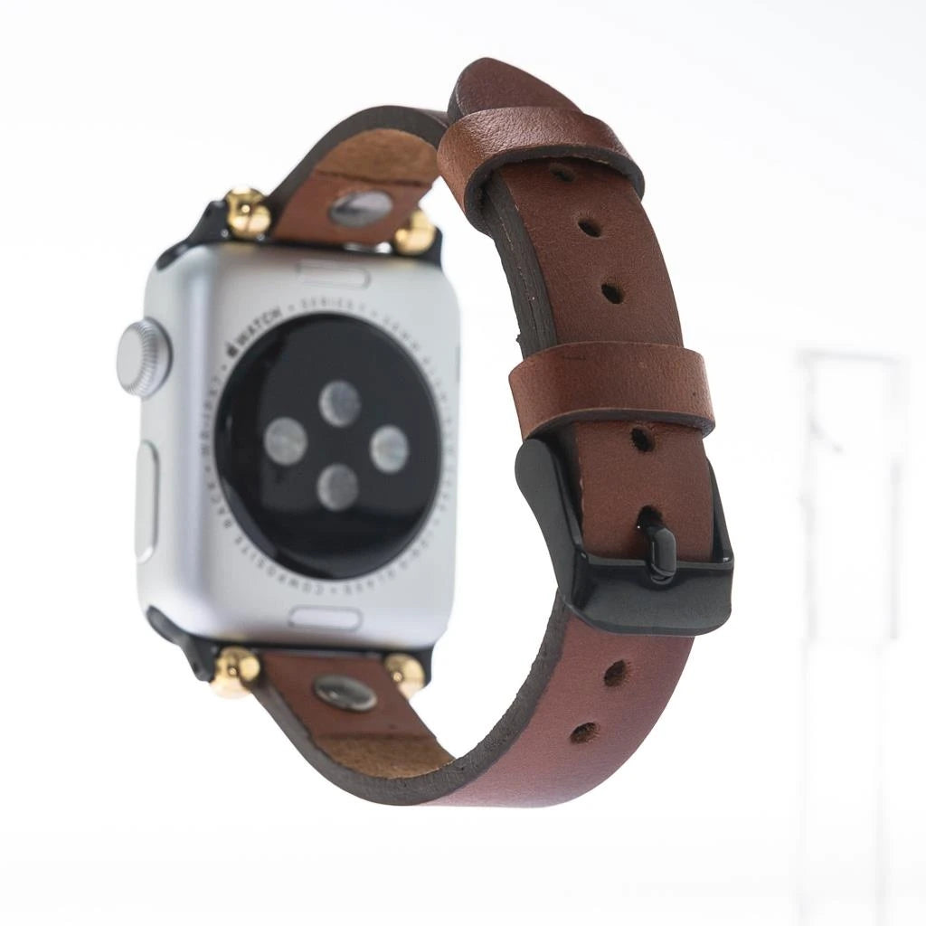 Apple Watch Uyumlu Deri Kordon 38-40-41mm Slim ST RST2EF