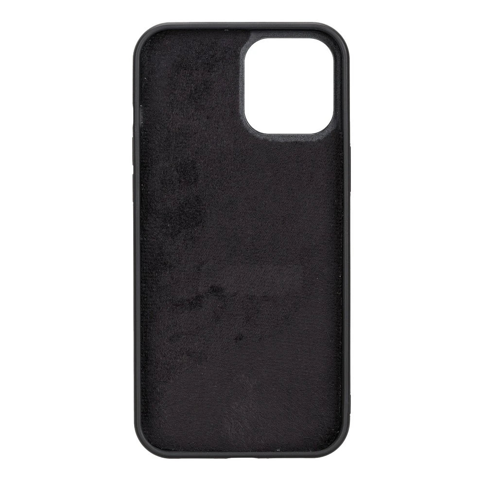 Apple iPhone 12 Pro Max Uyumlu Deri Cüzdanlı Kılıf RST1 Siyah