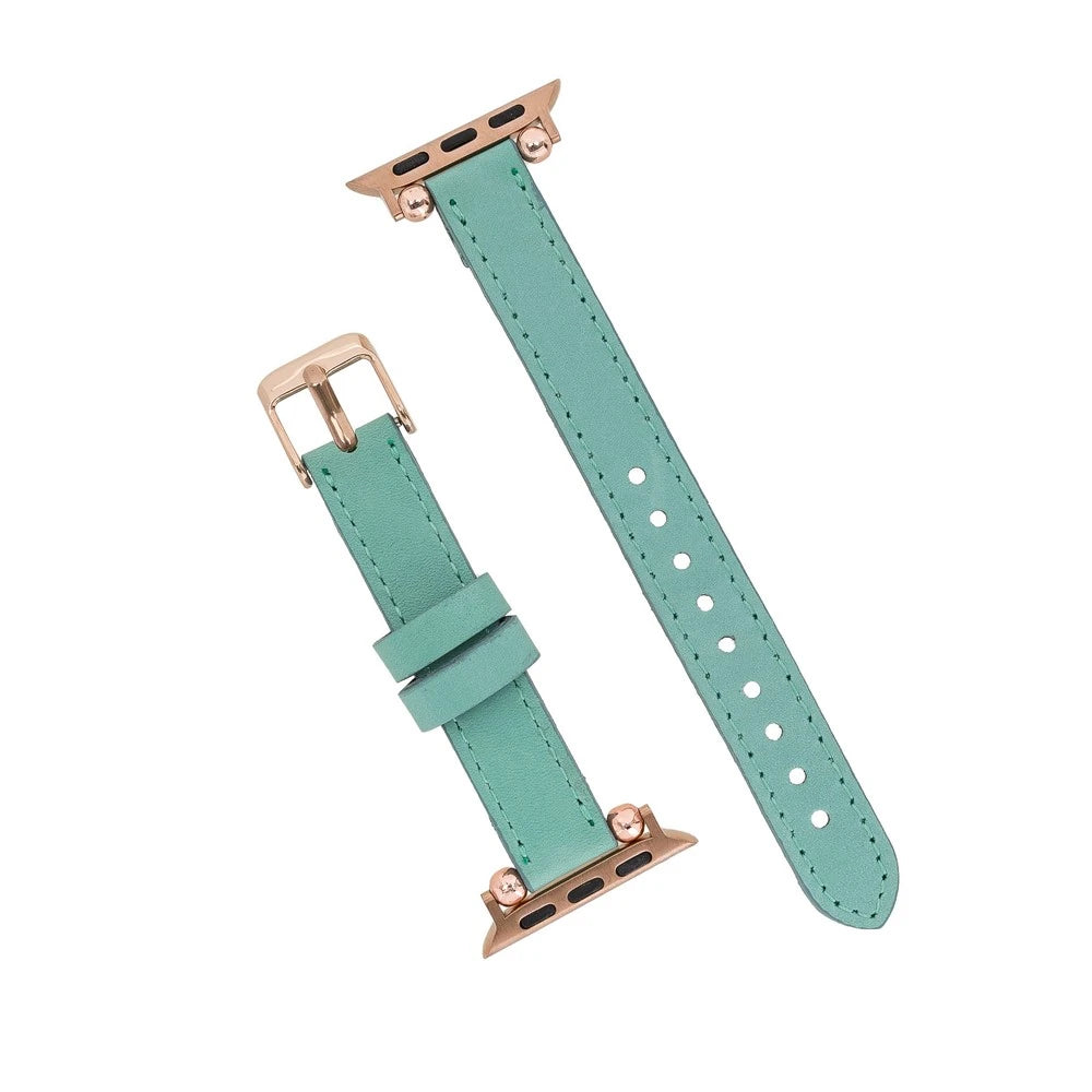 Apple Watch Uyumlu Deri Kordon 42-44-45mm Ferro BRN7